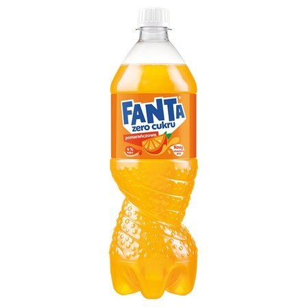 Napój FANTA POMARAŃCZA zero cukru 0.85L butelka PET Fanta Napój FANTA POMARAŃCZA zero cukru 0.85L butelka PET Fanta