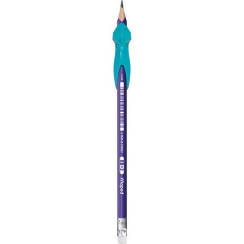 Ołówek z gumką Kidy Learn HB + ergonomiczna nakładka na ołówek Maped 853502 Maped Ołówek z gumką Kidy Learn HB + ergonomiczna nakładka na ołówek Maped 853502 Maped