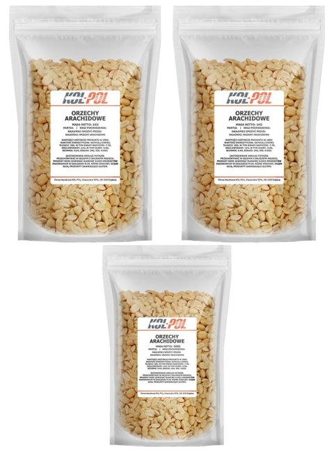 Orzechy ziemne 2,5kg orzeszki arachidowe prażone niesolone Noname Orzechy ziemne 2,5kg orzeszki arachidowe prażone niesolone Noname