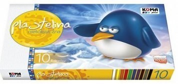 Plastelina 10 kolorów 01532 Sweet Colours 01532 KOMA-PLAST Koma-Plast