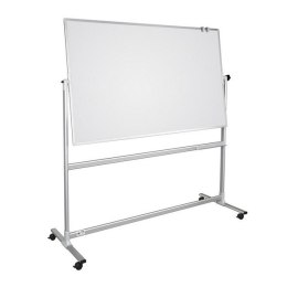 Tablica suchościeralno-magnetyczna ceramiczna obrotowo-jezdna biała 100 x 200 cm, TOS1020P3 2x3 2x3