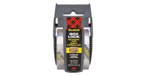 Taśma pakowa Scotch® Box Lock™, transparentna, 48mm x 20.3m , 1 rolka/opakowanie w ręcznym podajniku 7100263095 Scotch 3M Taśma pakowa Scotch® Box Lock™, transparentna, 48mm x 20.3m , 1 rolka/opakowanie w ręcznym podajniku 7100263095 Scotch 3M