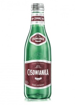 Woda CISOWIANKA 0.3l Silny Gaz szkło karton 24 szt Cisowianka