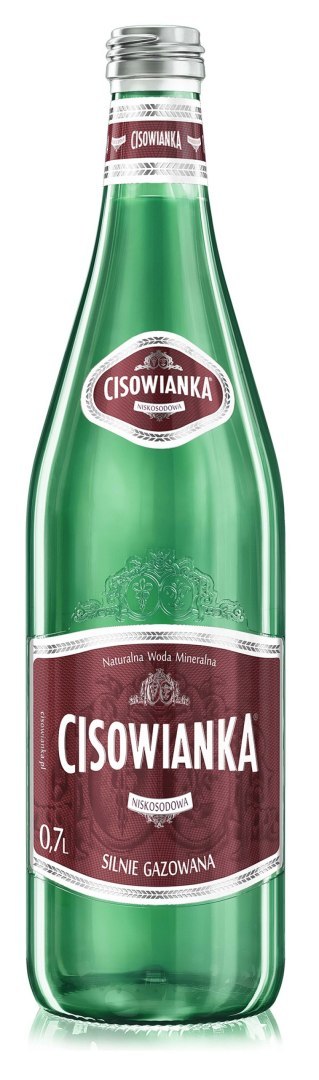 Woda CISOWIANKA 0.7l Silny gaz szkło karton 12 szt Cisowianka Woda CISOWIANKA 0.7l Silny gaz szkło karton 12 szt Cisowianka