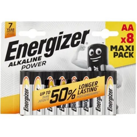 Bateria alkaliczna ENERGIZER POWER LR6/AA 1,5V, (8szt) Energizer