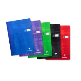 Brulion A4 96 kartek, w kratkę, papier 90g, mix kolorów, miękka oprawa CLAIREFONTAINE 69152AMXC Clairefontaine