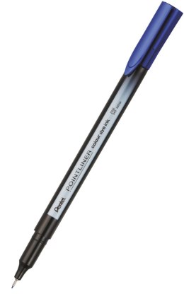 Cienkopis pointliner colour, niebieski z tuszem na bazie wody, S40-C PENTEL Pentel