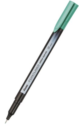 Cienkopis pointliner colour, szmaragdowy z tuszem na bazie wody, S40-D4 PENTEL Pentel