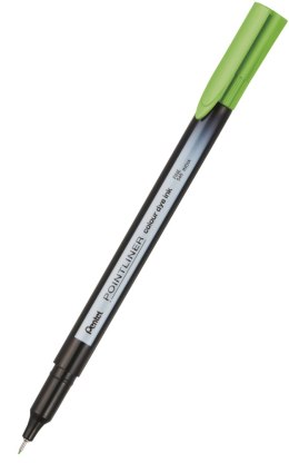 Cienkopis pointliner colour, zieleń butelkowa z tuszem na bazie wody, S40-K PENTEL Pentel