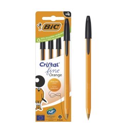 Długopis BIC Cristal Original czarny Pudełko 4szt, 516335 Bic