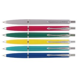 Długopis automatyczny RECORD, wielkopojemny, niebieski, MIX kolor obudowy, typ ZENITH, 110071 Leviatan