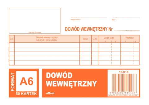 K-13 Dowód wewnętrzny A6 MICHALCZYK&PROKOP Michalczyk i Prokop