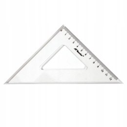 Ekierka równoramienna mała Donau 45 stopni, 8,5 cm, plastikowa Donau