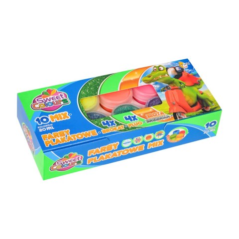 Farby plakatowe 10 kolorów 20ml mix Sweet Colours 60041 OTOCKI Otocki