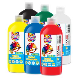 Zestaw 6 farb plakatowych w butelkach 500ml mix kolorów Sweet Colours 60553 OTOCKI Otocki