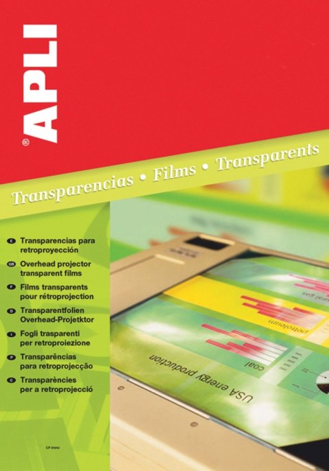 Folia do laser. 1062 (100) do rzutników APLI Apli