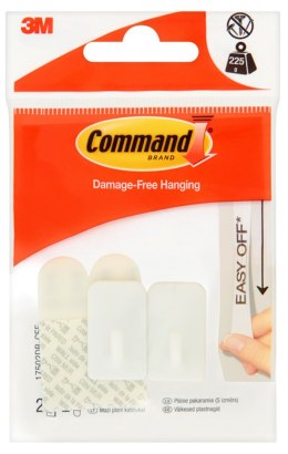 Hak wielokrotnego użytku COMMAND_ Basic (17502DB-CEE), z metalowym uchwytem, mały, biały Command 3M