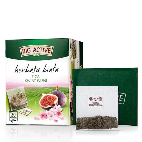 Herbata BIG-ACTIVE biała 20x2g figa i kwiat wiśni Big-Active