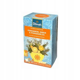 Herbata DILMAH kardamon, imbir i pomarańcza 20t ziołowo-owocowa Dilmah
