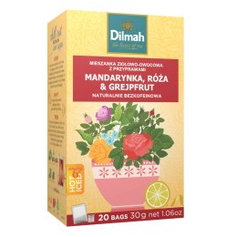 Herbata DILMAH mandarynka, róża i grejpfrut 20t ziołowo-owocowa Dilmah