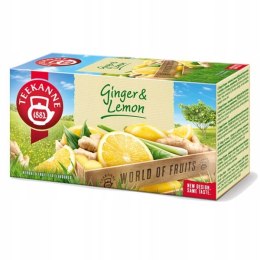 Herbata TEEKANNE imbir i cytryna 20t owocowa Teekanne