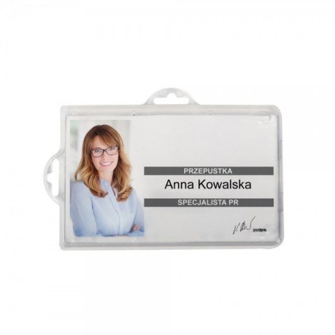 Identyfikator 50x90 mm (50szt.) NB066 OPUS 2 uszka BADGE HOLDER UNIVERSAL Opus Identyfikator 50x90 mm (50szt.) NB066 OPUS 2 uszka BADGE HOLDER UNIVERSAL Opus