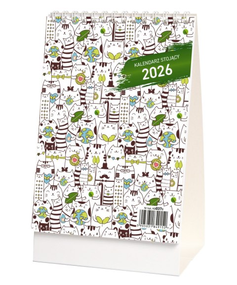 Kalendarz stojący tygodniowy KB037B mix 2026 WOKÓŁ NAS Wokół Nas Kalendarz stojący tygodniowy KB037B mix 2026 WOKÓŁ NAS Wokół Nas