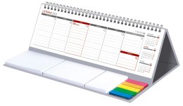 Kalendarz z notesem Maxi tygodniowy spiralowany KB042B szary 2026 WOKÓŁ NAS Wokół Nas