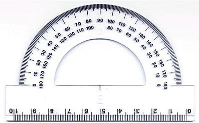 Kątomierz 180 stopni DONAU 10 cm, plastikowy Donau