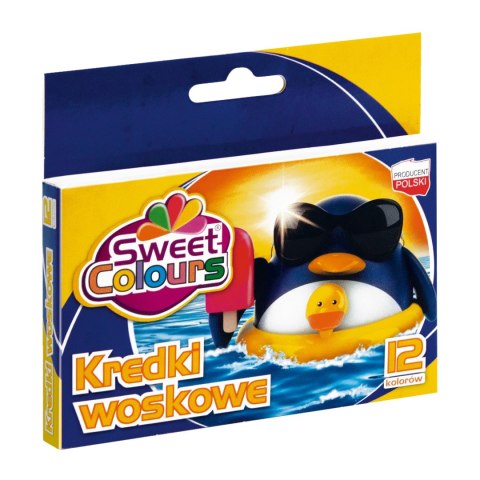 Kredki woskowe 12 kolorów Sweet Colours 01327 KOMA-PLAST Koma Plast Kredki woskowe 12 kolorów Sweet Colours 01327 KOMA-PLAST Koma Plast