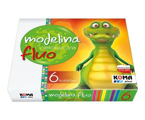 Modelina 6 kolorów fluo Sweet Colours 01426 KOMA-PLAST Koma Plast Modelina 6 kolorów fluo Sweet Colours 01426 KOMA-PLAST Koma Plast