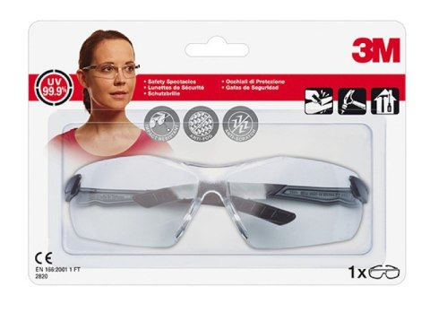 Okulary ochronne 3M Clear (2820), transparentne 3M Okulary ochronne 3M Clear (2820), transparentne 3M