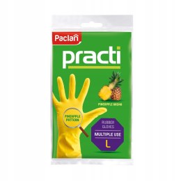 PACLAN Rękawice gumowe L żółte 50025 Paclan