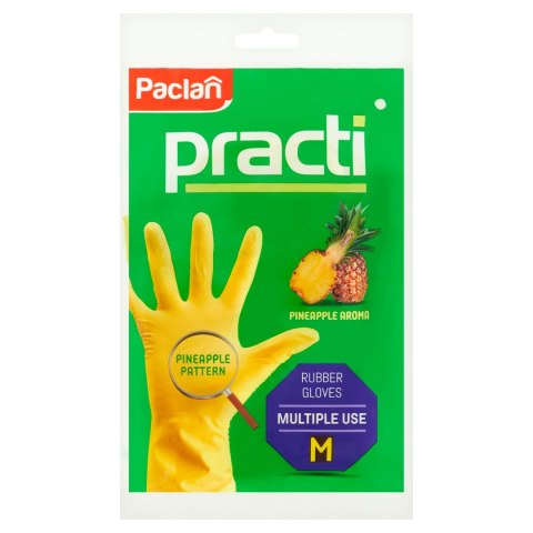 PACLAN Rękawice gumowe M żółte 50018 Paclan