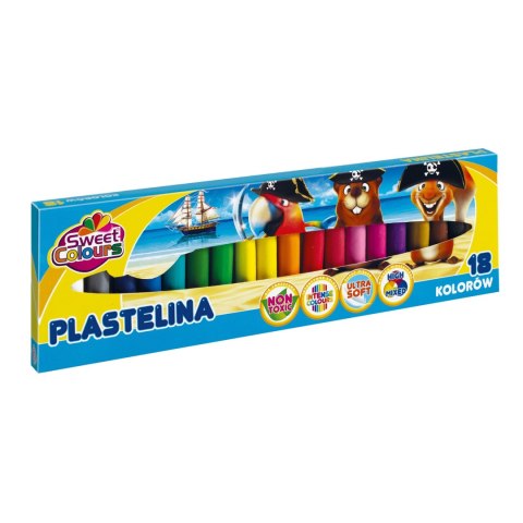 Plastelina 18 kolorów Sweet Colours 90515 KOMA-PLAST Koma-Plast