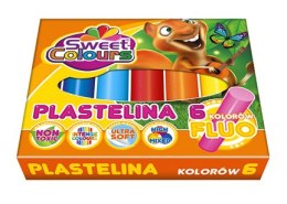 Plastelina 6 kolorów fluo Sweet Colours 01525 KOMA-PLAST Koma-Plast
