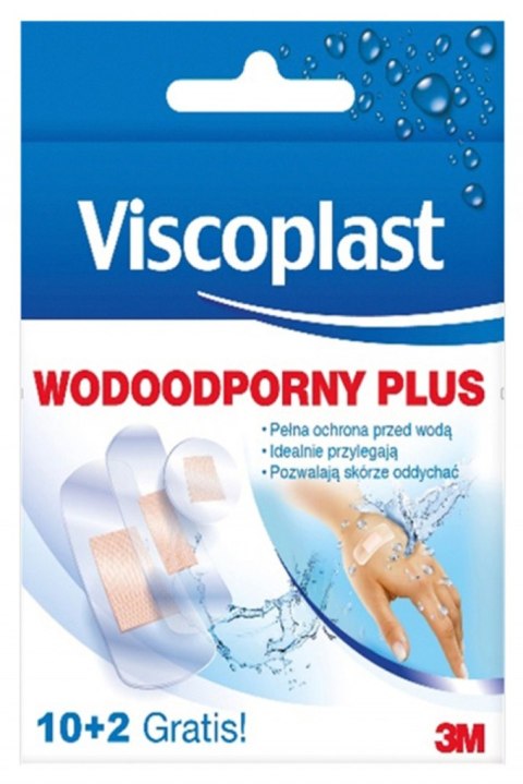 Plaster wodoodporny VISCOPLAST Plus, 10szt.+2szt.GRATIS Viscoplast 3M