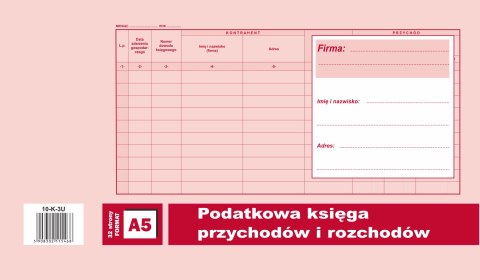 K-3U Podatkowa księga przychodów i rozchodów A5 offset MICHALCZYKiPROKOP Michalczyk i Prokop