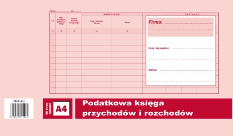 K-2U Podatkowa księga przychodów i rozchodów A4 offset MICHALCZYKiPROKOP Michalczyk i Prokop K-2U Podatkowa księga przychodów i rozchodów A4 offset MICHALCZYKiPROKOP Michalczyk i Prokop