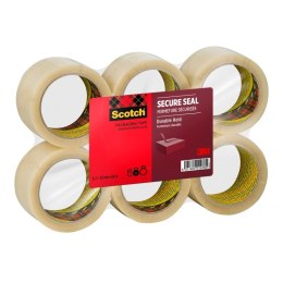 Taśma pakowa SCOTCH SECURE SEAL, 50mm, 66m, transparentna Scotch 3M