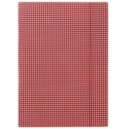 Teczka z gumką w kratę czerw. FEP04 Donau