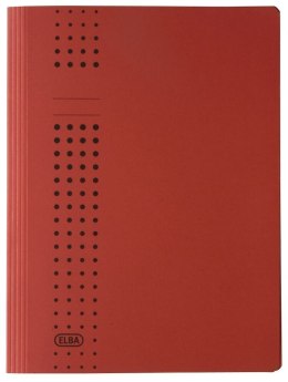 (WYCOFANE)Skoroszyt kartonowy A4 CHIC czerwony 100090788 ELBA Elba