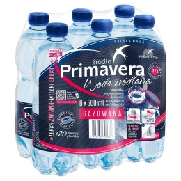 Woda PRIMAVERA 0.5l gazowana zgrzewka 6 szt. Primavera