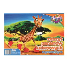 Zeszyt błyszczących papierów kolorowych A4 8 kartek Sweet Colours 09484 KOMA-PLAST Koma-Plast