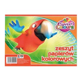 Zeszyt papierów kolorowych A5 8 kaertek Sweet Colours 00252 KOMA-PLAST Koma-Plast