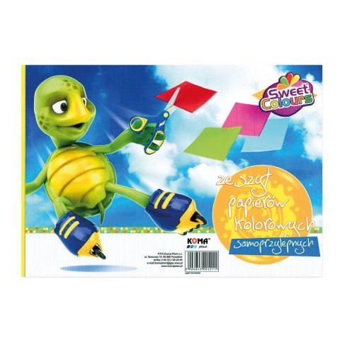 Zeszyt papierów kolorowych samoprzylepnych A4 8 kartek Sweet Colours 01211 KOMA-PLAST Koma-Plast