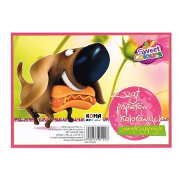 Zeszyt papierów kolorowych samoprzylepnych A5 8 kartek Sweet Colours 01228 KOMA-PLAST Koma-Plast