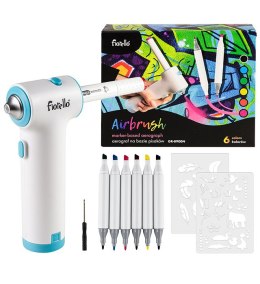 Airbrush zestaw spray: pistolet + markery Fiorello GR-8900N 170-2788 Fiorello