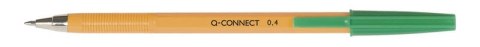 Długopis Q-CONNECT z wymiennym wkładem 0,4mm (linia), zielony KF34049 Q-Connect