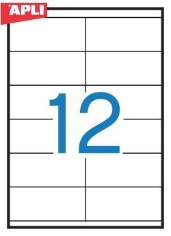Etykiety 03139 105*48 (100) permanentne APLI Apli